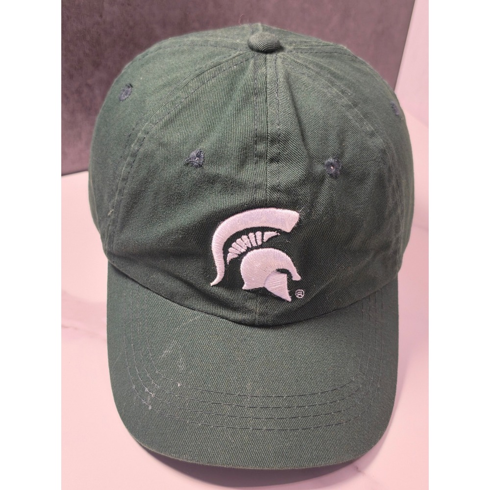 Michigan State Spartans Hat Youth Green Adjustable Dad Cap MSU NCAA Collegiate‎